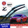 Для Kia Forte Cerato Koup K3 2009-2013 автомобильный стеклоочиститель U-образный мягкий резиновый бескаркасный без кронштейна автомобильные дворники 24"+20"
