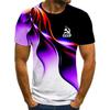 Men's Short Sleeve CCCP Pattern T-Shirt Creative Gradient Summer Loose Soft T-Shirt Men's Street Fashion Top