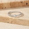MODIAN Moissanite Lab Diamond Rings 925 Sliver Trendy Latch Design Rings Finger Rings For Women Office Fine Jewelry
