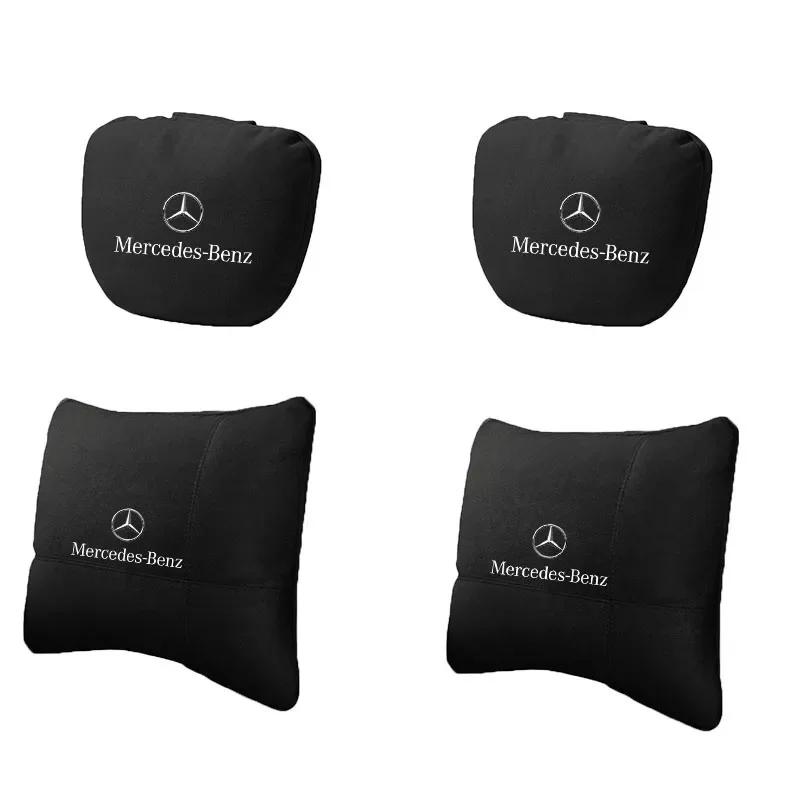 LJX1 Для Mercedes benz AMG W204 W203 W212 W124 W210 W211 Автомобильный Подголовник Опора для Шеи Сиденье Мягкая Подушка для Шеи Автомобильные Аксессуары для Интерьера