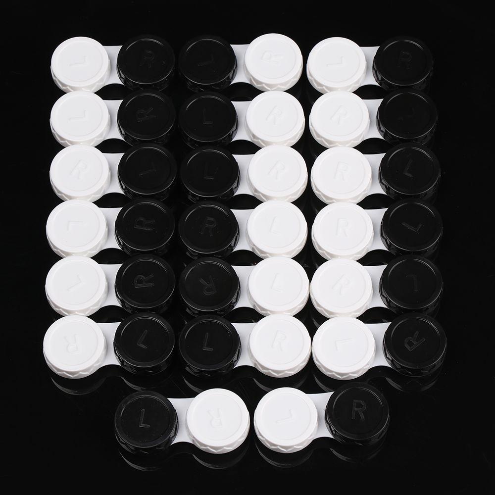 20 PCS New Mini Portable Eye Glass Travel Glasses Holder Candy Color Soaking Box Contact Lens Case