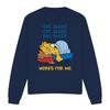 Garfield Unisex Adult Works For Me Sweatshirt