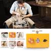 Kids DIY Clay Tool with Tray for Ceramic Work Mini Pottery Wheel Ceramic Turntable Portable