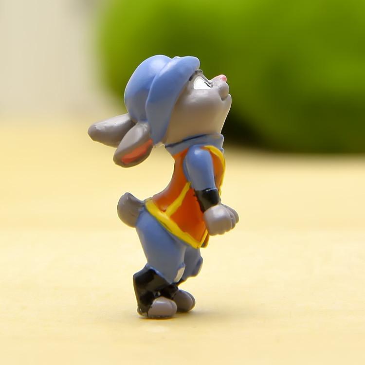 Зверополис Ник Джуди Смоляные Фигурки Мини Модель Украшения Для Декора Стола И Для Подарка