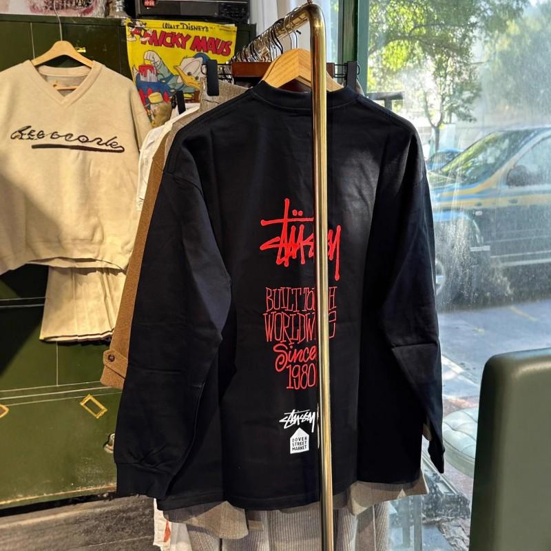 Basic Cotton Long Sleeve T-Shirt Men Women Loose Fit Casual Daily Wear