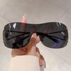 Luxury Brand Designer Rimless One Piece Sunglasses Women For Men Popular Sun Glasses Vintage Punk Oversized Eyeglasses Uv400