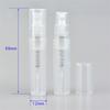 100/200/400 шт. 2 мл Портативный прозрачный пластиковый флакон-спрей Флакон для духов Атомайзер Мини пробирка для образцов Тонкие ПЭТ флаконы Оптом