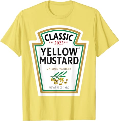 Classic Mayo Mustard Ketchup Costume Matching Couples Groups Halloween TShirt Gift HeinzTomatoKetchup BBQ Clothes Tee Tops