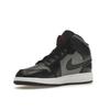 Jordan 1 Mid GS Shadow Black Grey Red 554725-096