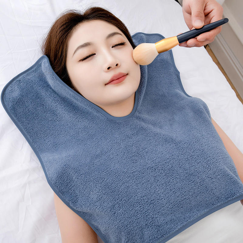 1PC U-Shaped Facial Towels for Estheticians Massage Split Design Salon Towel Quick Dry Absorbent Spa Washable Head Towel