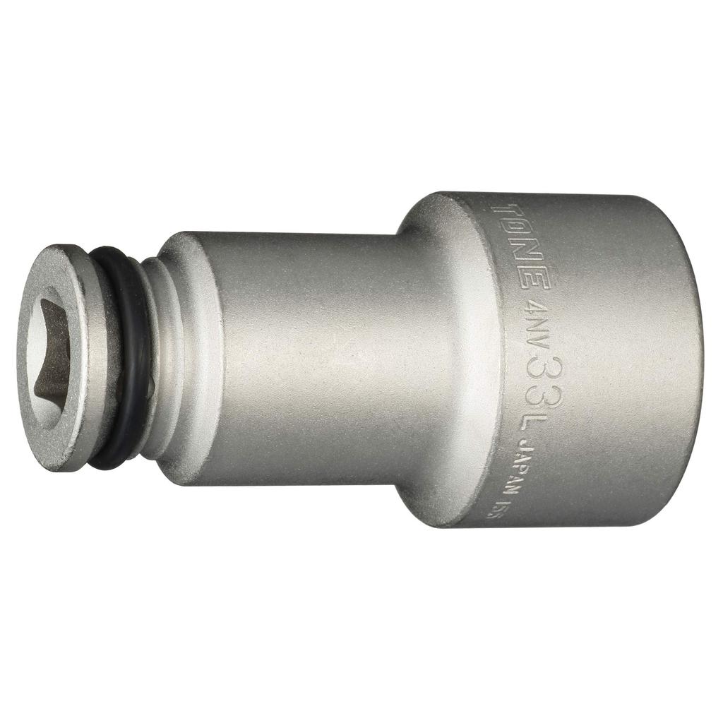 TONE Impact Long Socket Drive Angle Width Across Flats 33mm HP4NV-33L 12.7mm (1/2")