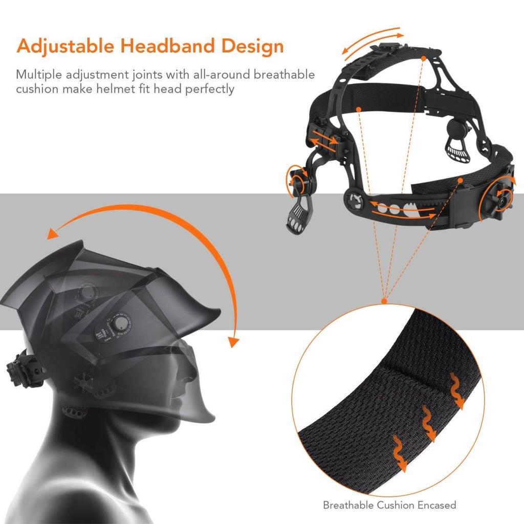 Профессиональная сварочная маска, оптический фильтр 1111, 100x65 мм, 4 датчика, сварочный шлем CE EN379