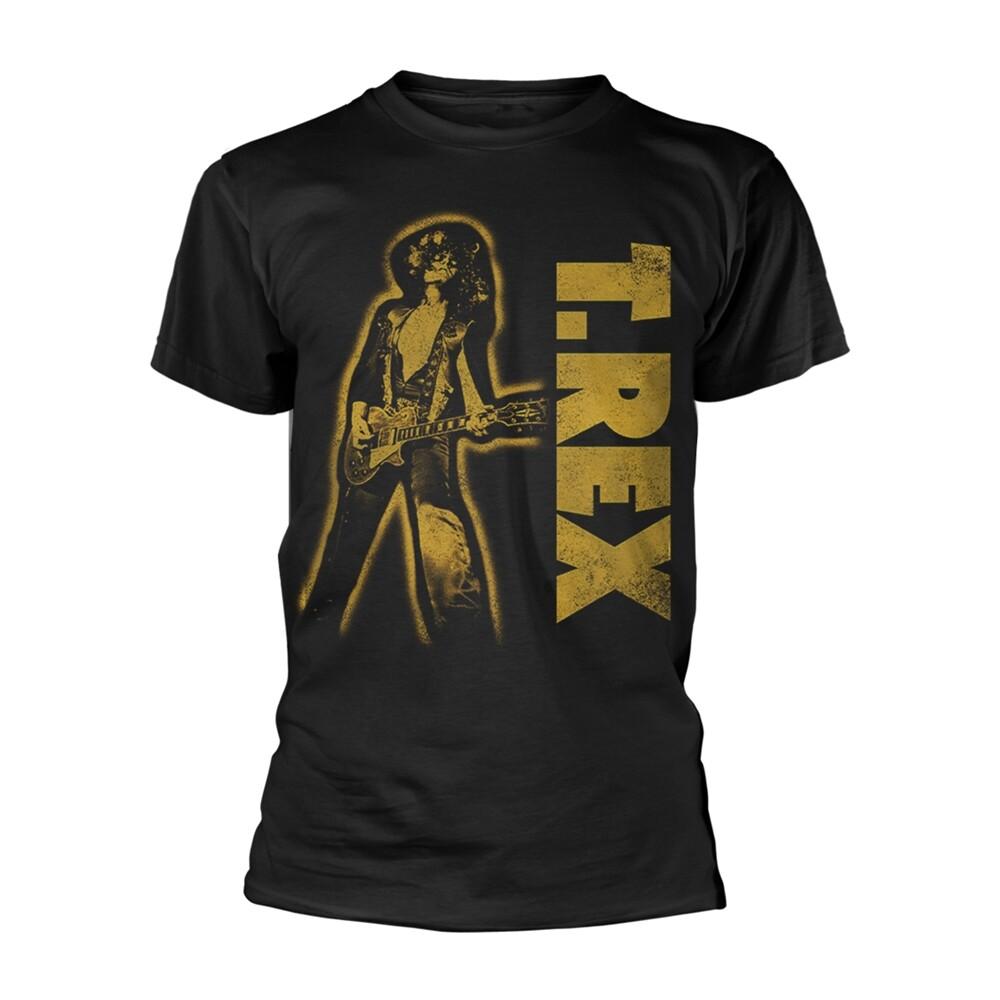 T. REX GUITAR BLACK T-Shirt Small-