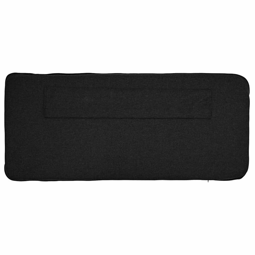 Upholstered Headboard in Brown and Black 90 cm