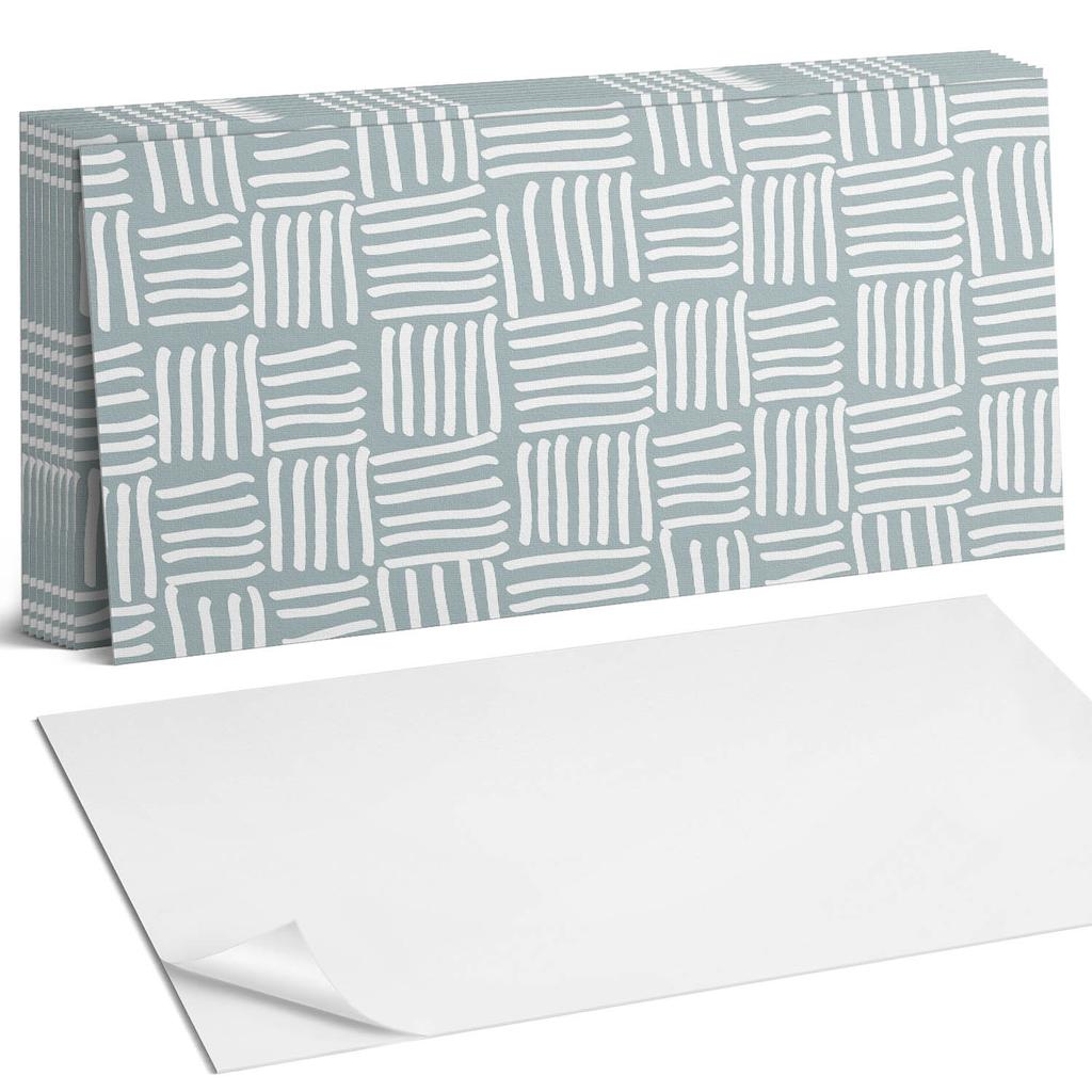 Winylowe Kafelki Z Grafiką Do Łazienki Geometryczny Wzór Linii 10X40X20 Cm