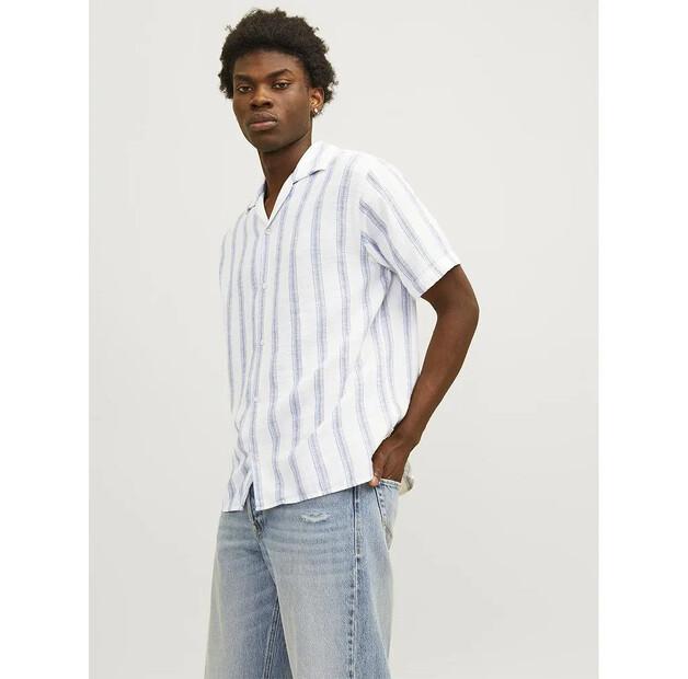 Jack & Jones Noto Stripe Resort рубашка с коротким рукавом