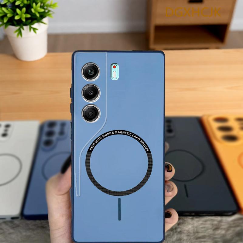 Для Tecno Camon 40 Чехол для Tecno Camon 40 Pro 4G Чехол для телефона Camon 40 Pro Обложка Ударопрочный Цветной Магнитный Жесткий Силиконовая задняя крышка