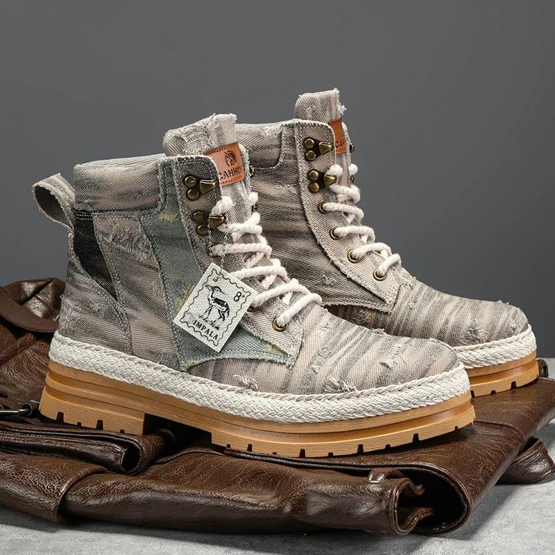 Новые мужские повседневные туфли зимние дизайнерские роскошные ковбойские военные ботинки челси на платформе кожаные тактические рабочие защитные кроссовки до щиколотки