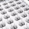 Segmented Individual Cluster Eyelashes Star Tree Glue Free False Eyelashes  Women