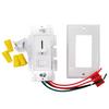 120v 600w US Standard Panel Wall Dimmer Switch for Dimmable LED Halogen Bulb
