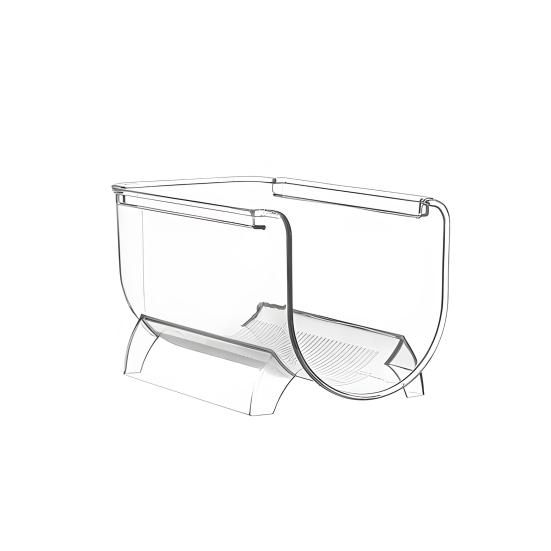 Органайзер для бутылок с водой для кладовой, штабелируемый держатель для стаканов для кухонных шкафов, прозрачный