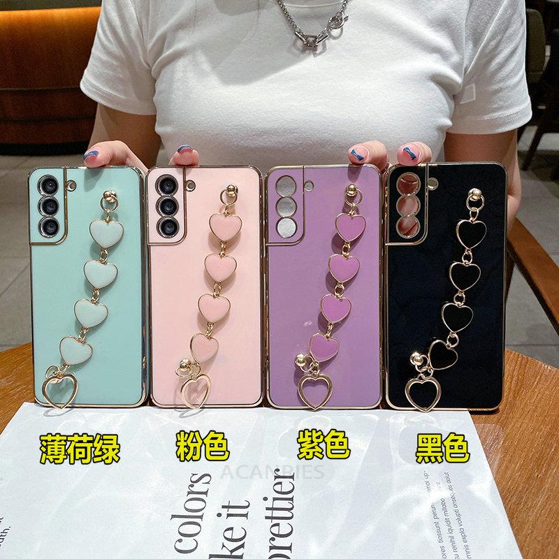 A 50 70 30 Роскошный чехол-цепочка с покрытием Love Heart для Samsung Galaxy A70 A50 A30 S A7 2018 Чехол на A50S A30S A750