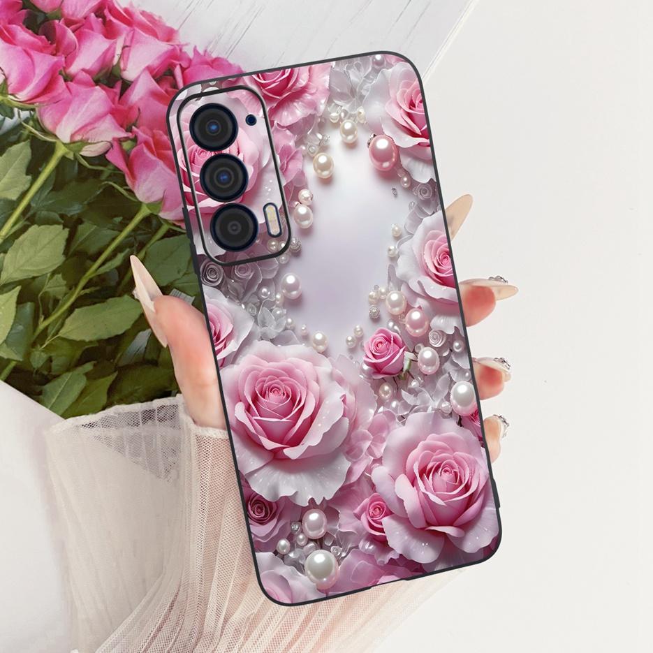 For Motorola Edge 2021 Case XT2141-1 Luxury Butterfly Tree Painted Cover Soft Silicone Case For Motorola Edge 2021 Edge2021 Bags