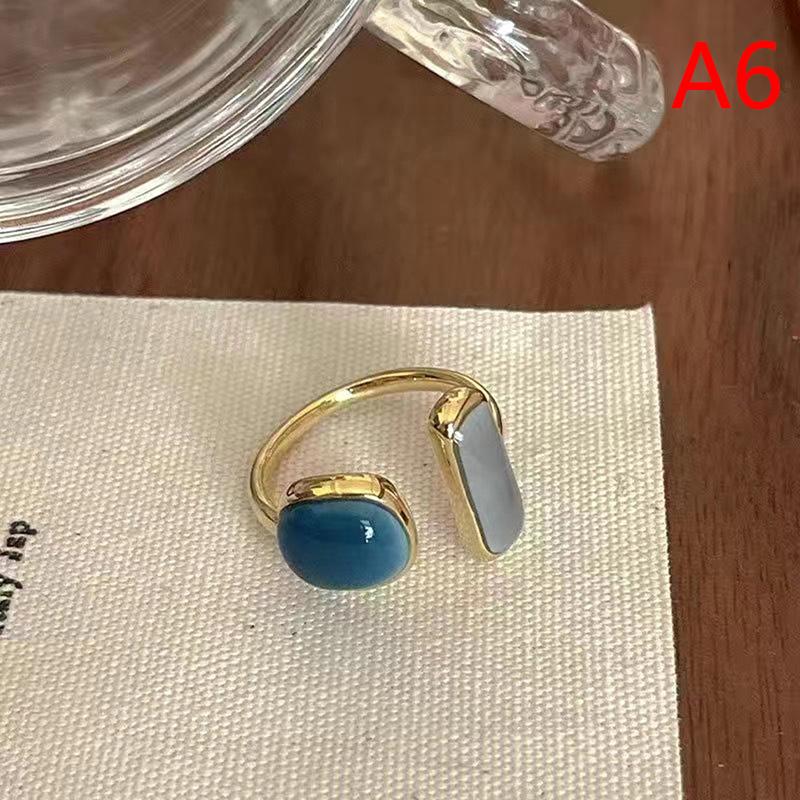 Винтажные цветные открытые кольца с капельной глазурью для женщин, дизайн, темперамент, металл, геометрический круг, ювелирные аксессуары