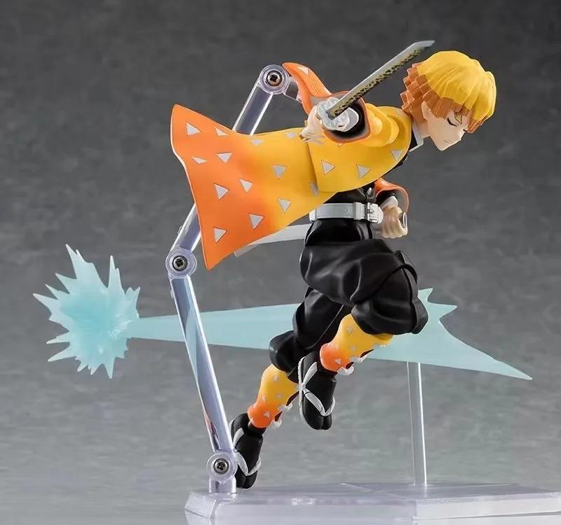Клинок, рассекающий демонов Персонаж Агацума Зеницу Фигурка Figma DX-522 Модель Игрушки 15 см