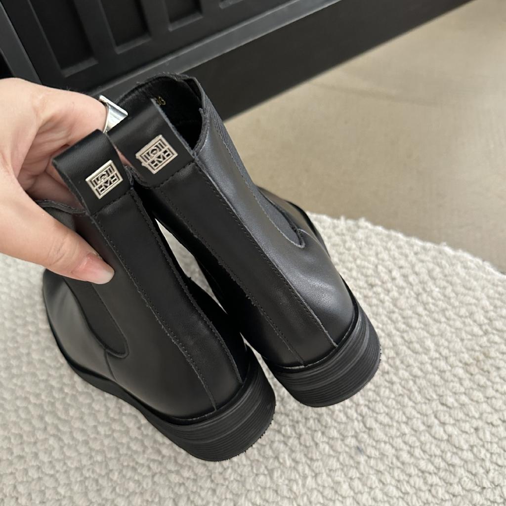 Интернет-знаменитость 2024 осень и зима новые ботильоны в британском стиле, темпераментный квадратный носок, эластичные, на тонком толстом каблуке, толстой подошве, ботинки Мартин женские