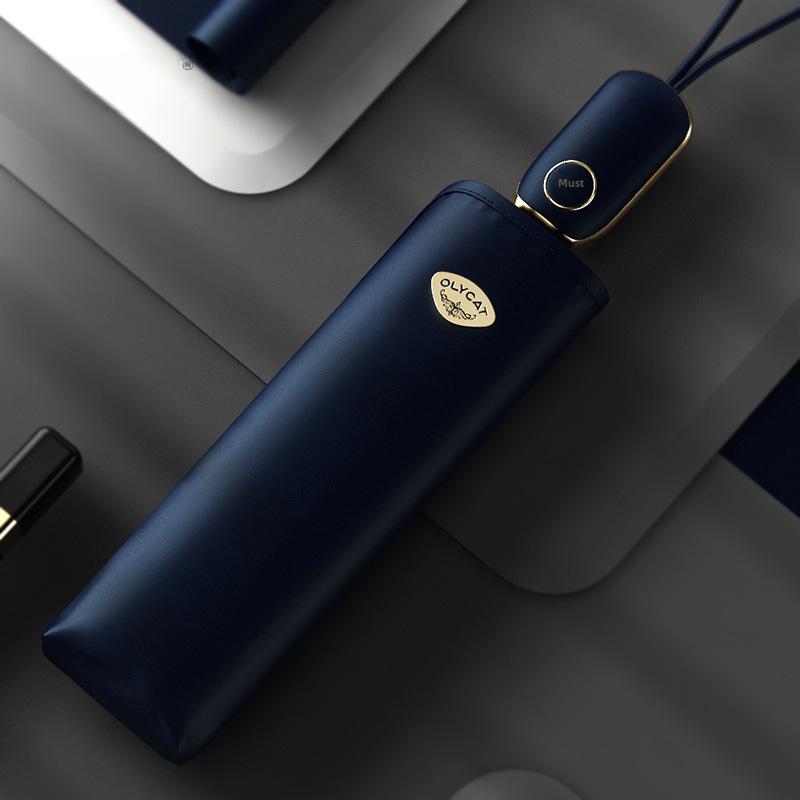 OLYCAT Dual-Purpose Automatic Umbrella: Sunshade & Rain Protection, Anti-Ultraviolet, Three-Fold Design.