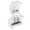 Large Capacity Stainless Steel Chopstick Bucket Moisture-proof Ventilated Chopstick Cage Anti-slip Space Saving