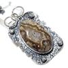 Crazy Lace Agate Gemstone Handmade 925 Sterling Silver Pendant 2.36" L3p81