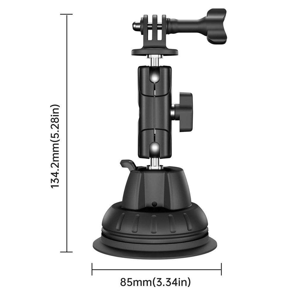 Suction Cup Car Mount Vehicle Windshield Window Holder for GoPro Hero 13 Insta360 Osmo Action 5 Pro Action Camera Cilp