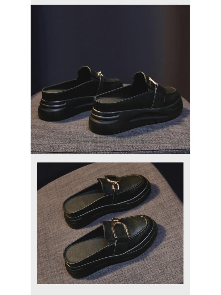 Женские босоножки на платформе из натуральной кожи, лето 2023 г.