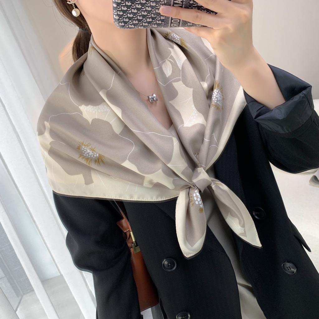 Шарф Дышащий Влагоотводящий Тонкая Шаль Повязка для Волос Профессиональный Шарф Простой Контрастный Твиловый Квадратный Шарф Шаль