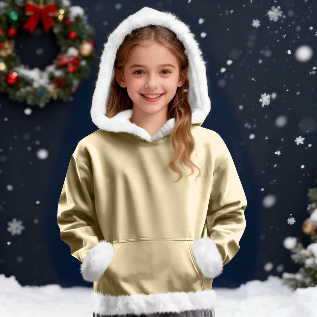 Children's Sweatshirt Girls Boys Long Sleeve Lightweight Casual Hoodie Loose Comfortable Sweatshirt