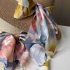 Summer small fresh streamer bow woven straw hat women's big eaves sunshade sunscreen hat seaside vacation sun hat