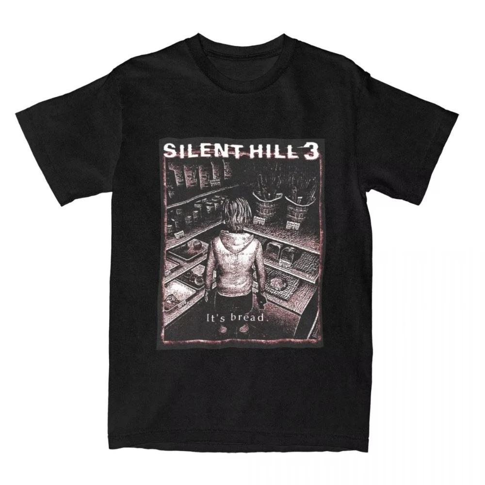 Игра Its Bread Silent Hill 3 Хоррор Печатная Футболка с Коротким Рукавом Хлопок Смешная Кино Одежда Аксессуары для Мужчин Женщин