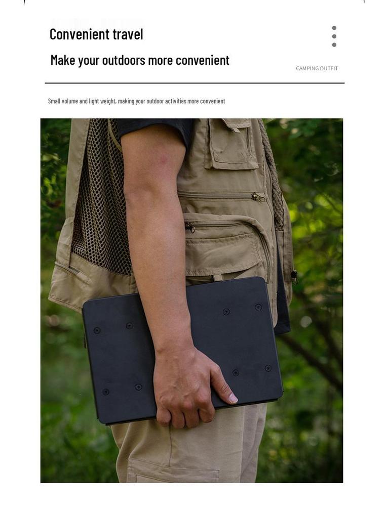 Compact Folding Outdoor Table for One - Mini Portable Picnic/Camping Table