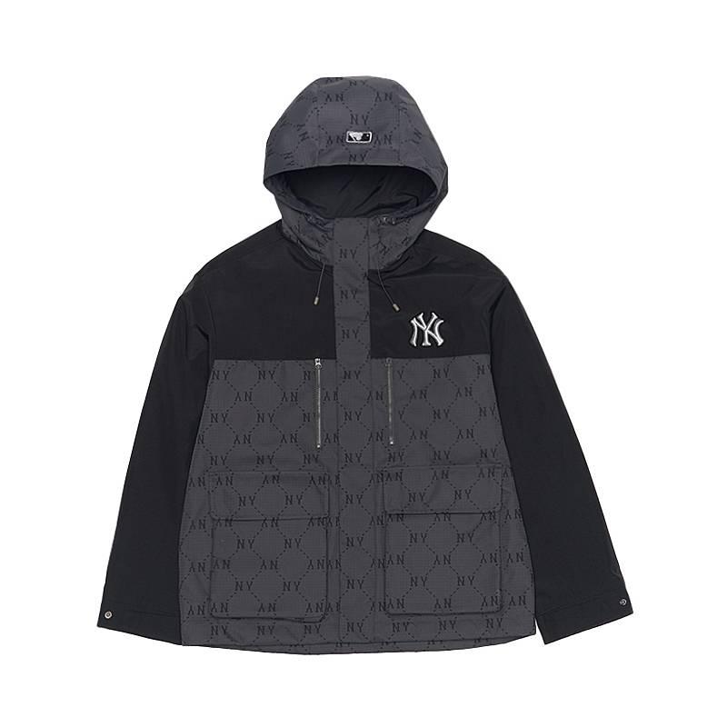 Новая коллекция MLB MONOGRAM Куртка New York Yankees 25FW Унисекс Стандартная Угольно-серая 3AWJM0154-50CGS
