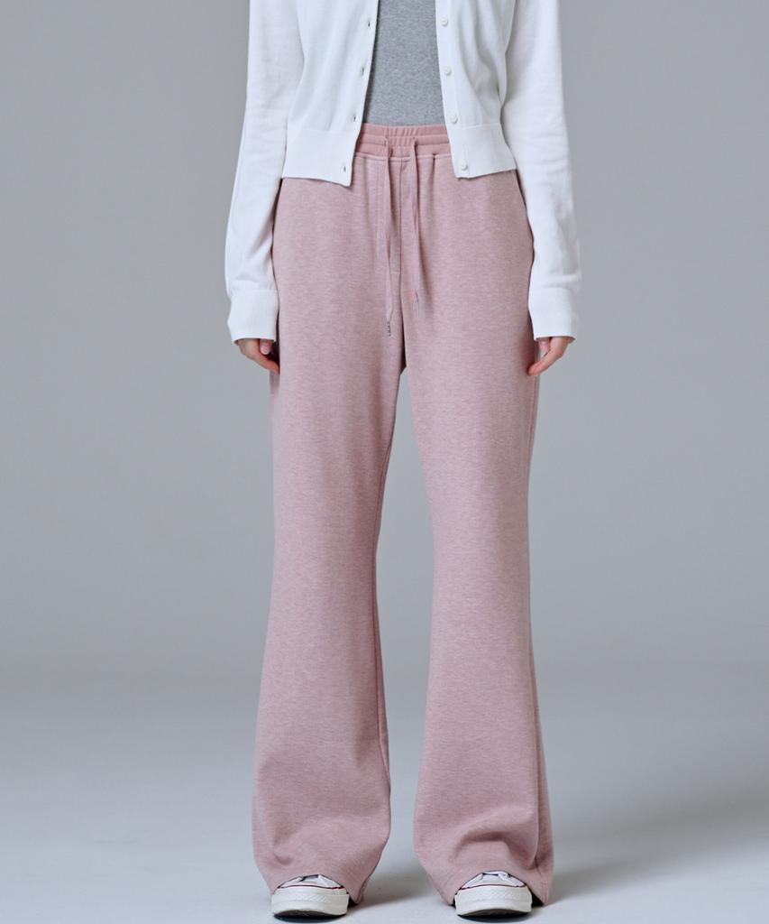 MALOUPE 2303 Knit Corduroy Flare Pants (Pink)