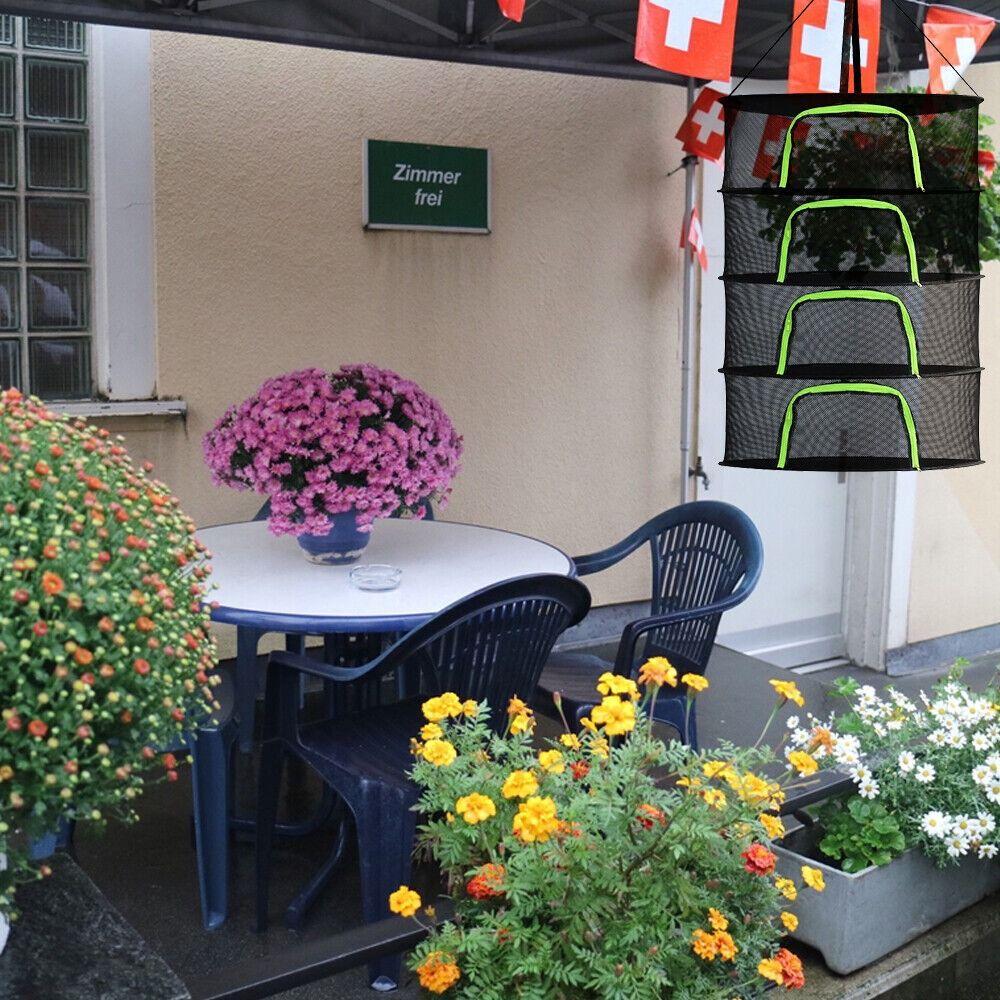 Для растений Подвесная сушилка для бобов с застежкой-молнией Сушильная сетка для трав Подвесная сушилка Сетка для сушки