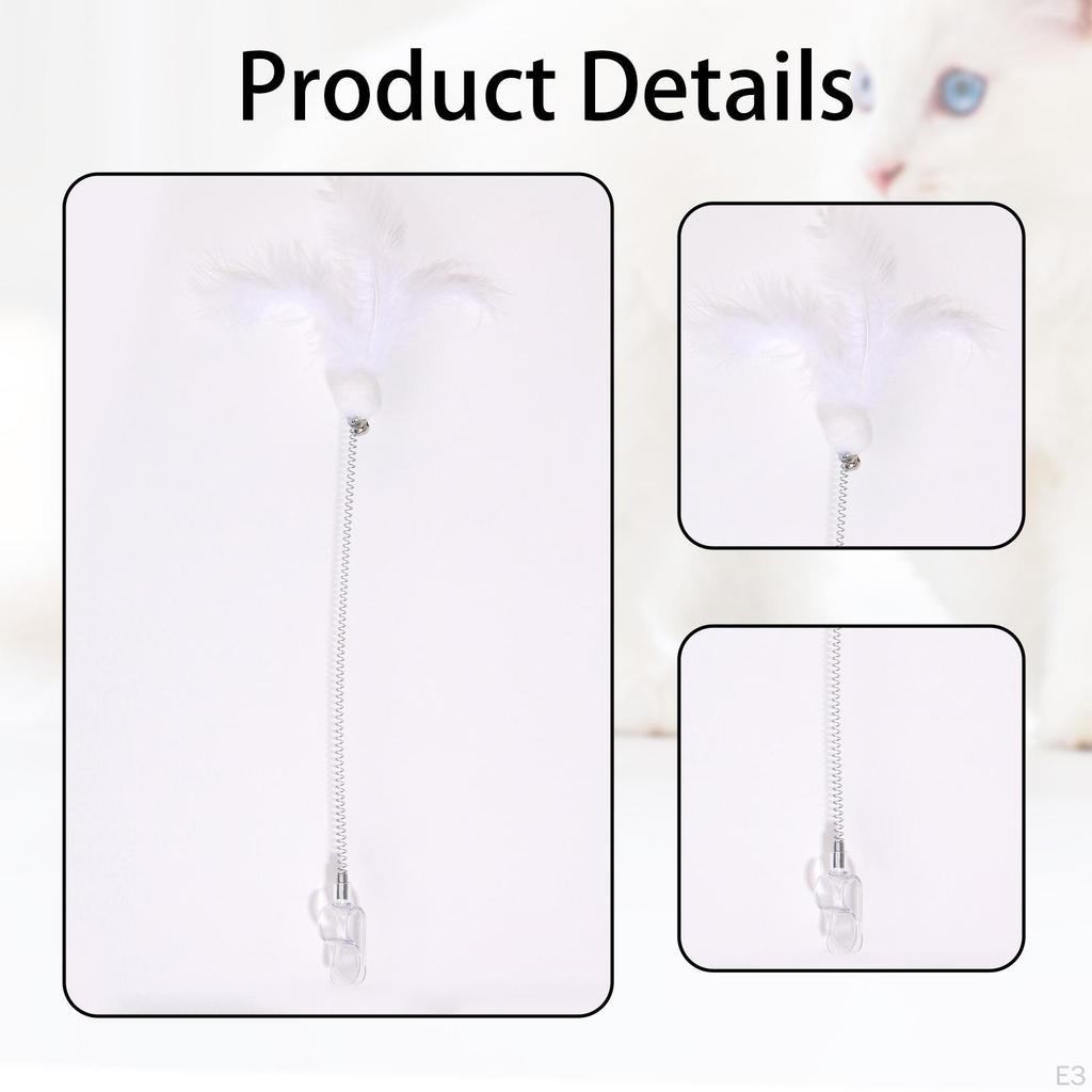 Кошачья игровая удочка с перьевым колокольчиком для увлекательной активности и веселья