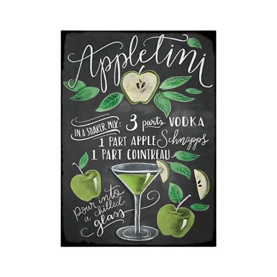 Wall Poster Exquisite Long Lasting Convenient Hanging Smooth Surface Anti-fade DIY Creative Retro European Style Metal Poster