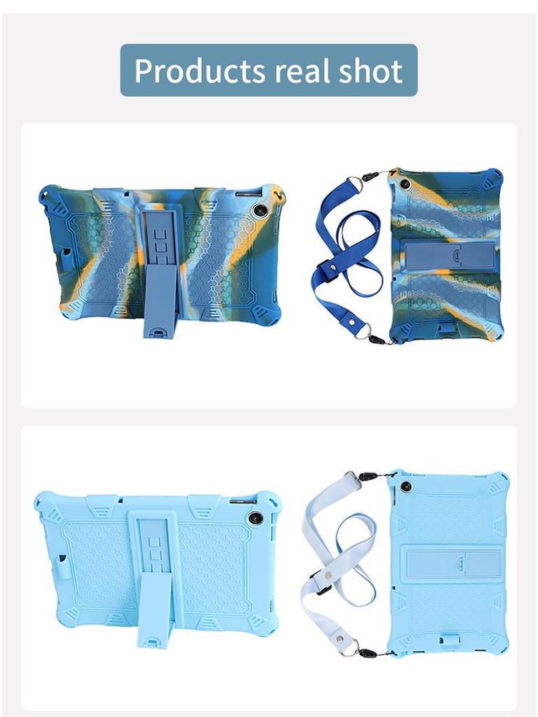 Защитный резиновый чехол с ретро-узором для Lenovo Tab M10 10,1 дюйма (3-е поколение, TB-328F)