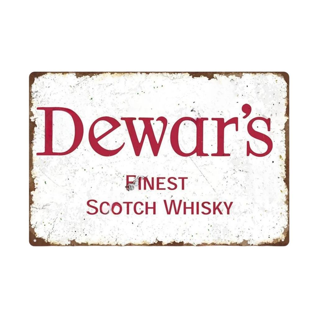 Vintage Bar Whisky Plaque Metal Club Tin Metal Logo Badge Girl Decor Garage Club Bar Men's Cave Bar Cafe Wall Decoration