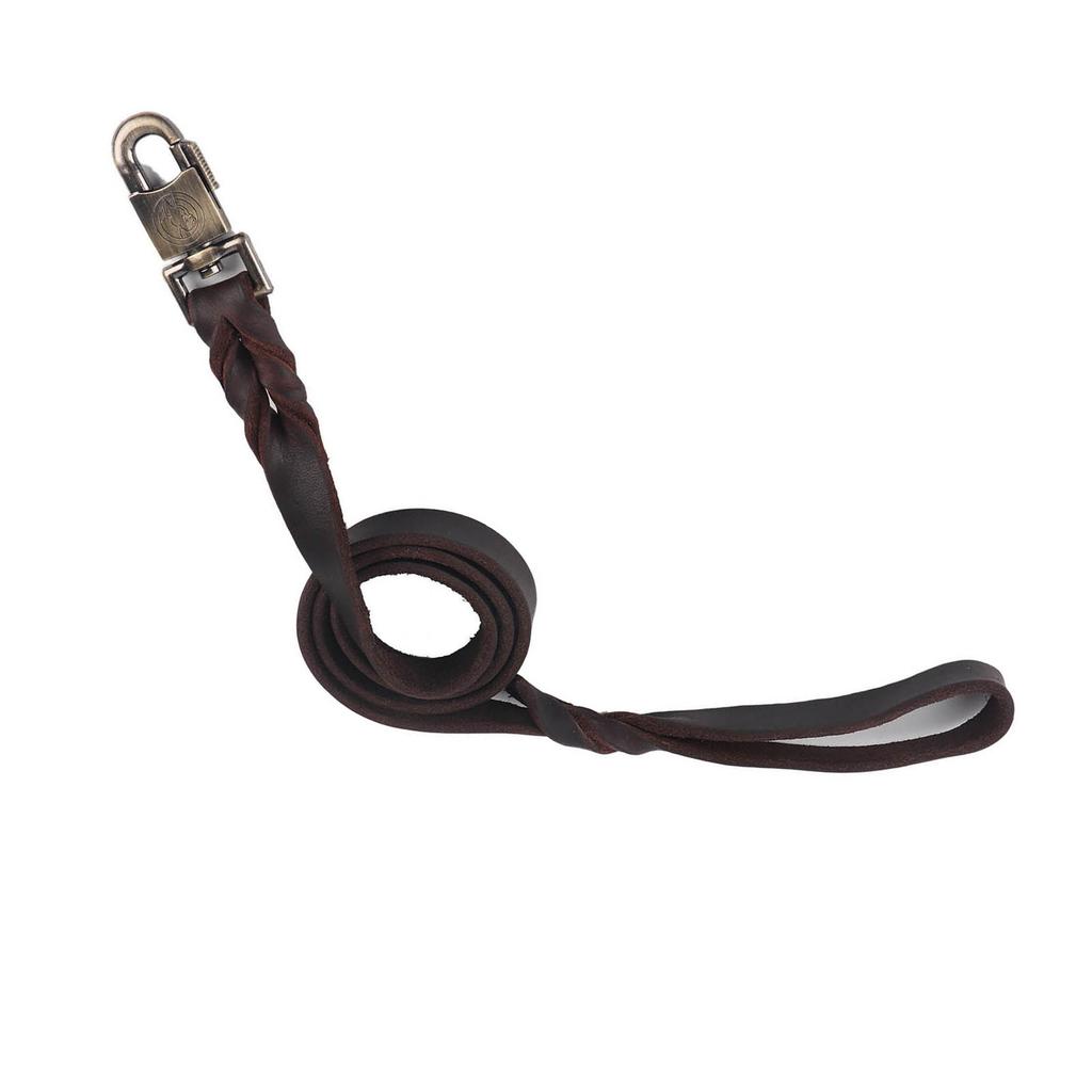 1pc Soft Leather Dog Collar & Leash In Braided 2.5cm Width Pet Chain 90cm 120cm 150cm Length