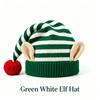 Adult Christmas Elf Ear Knit Hat With Pom Pom Earmuff Winter Warm