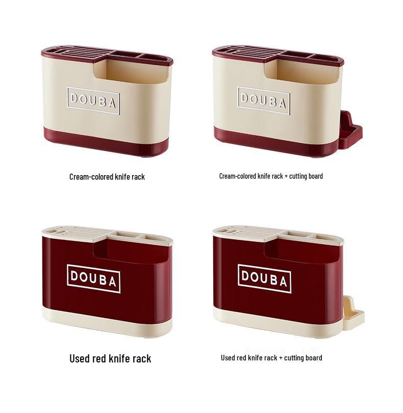 Многофункциональный держатель для кухонных ножей и разделочных досок Dopamine со встроенным хранилищем.